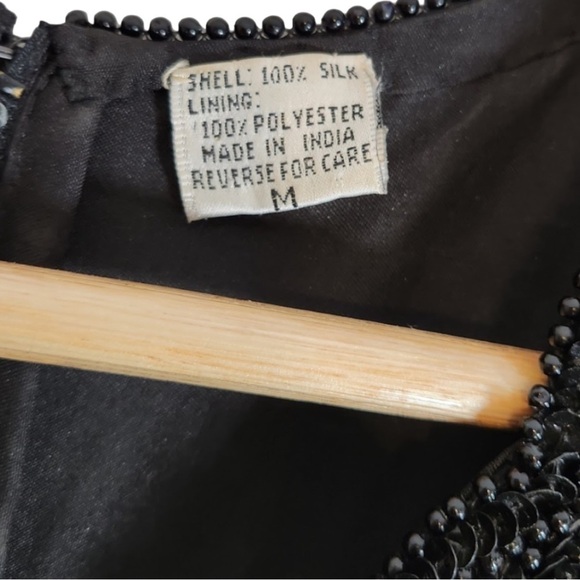 Vintage Laurence Kazar Beaded Evening Dress Size Medium - Picture 8 of 8